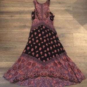 Free People Floral Dress with Cutouts
